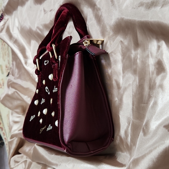 Velvet Bag Burgundy Red Call it Spring - Picture 12 of 12
